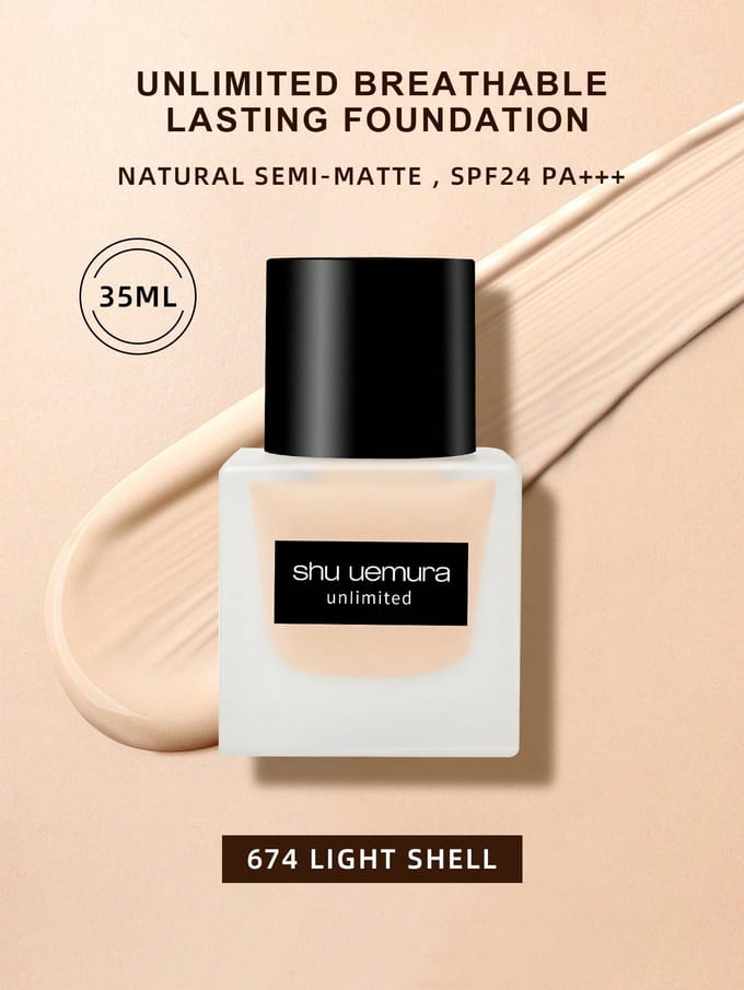 Shu Uemura - Unlimited Breathable Lasting Foundation 674 Light Shell - 35ml