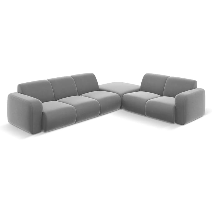 6-zitshoekbank Lola velvet rechts | Windsor & Co
