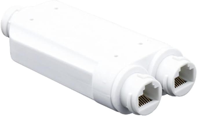 PoE Repeater - Netwerk Versterker - Signaal Uitbreiding - Dubbele Poort Output - 10/100 Mbps - Wit