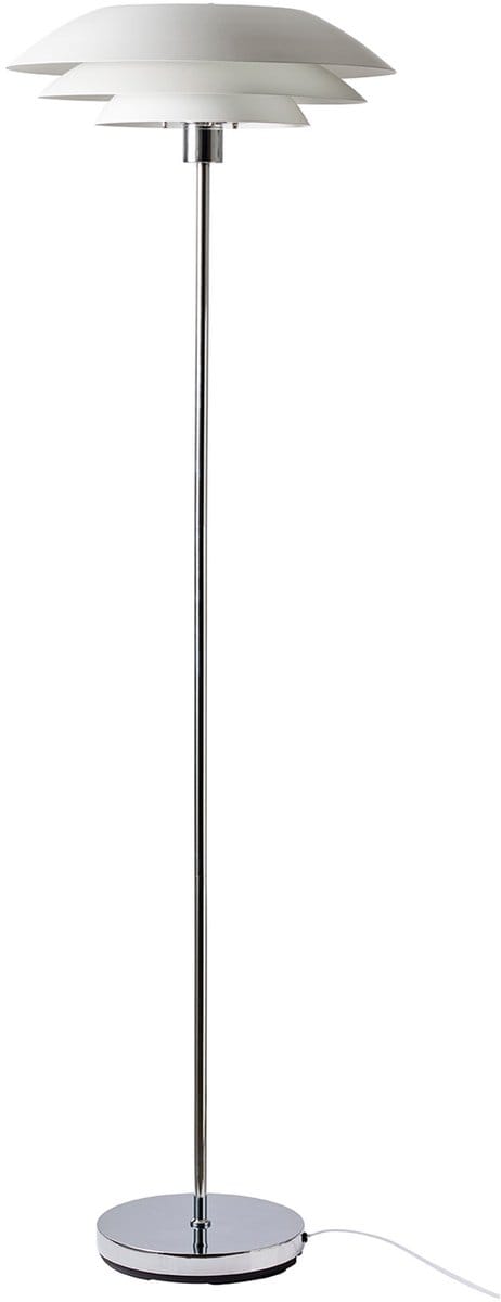 Dyberg Larsen Staande Lamp Dl45 45 X 146 Cm G9 Staal 5w Wit