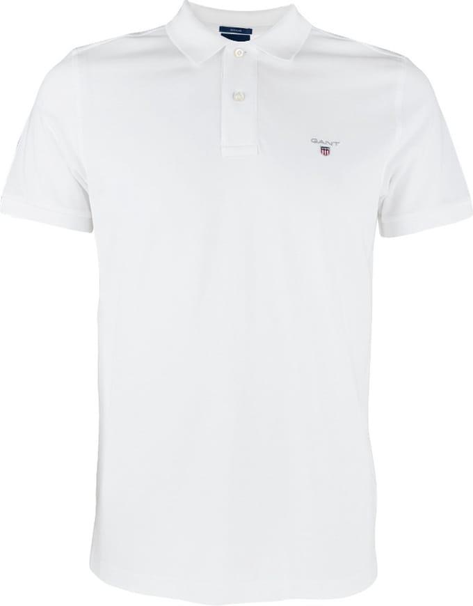 GANT heren original polo shirt pique rugger wit