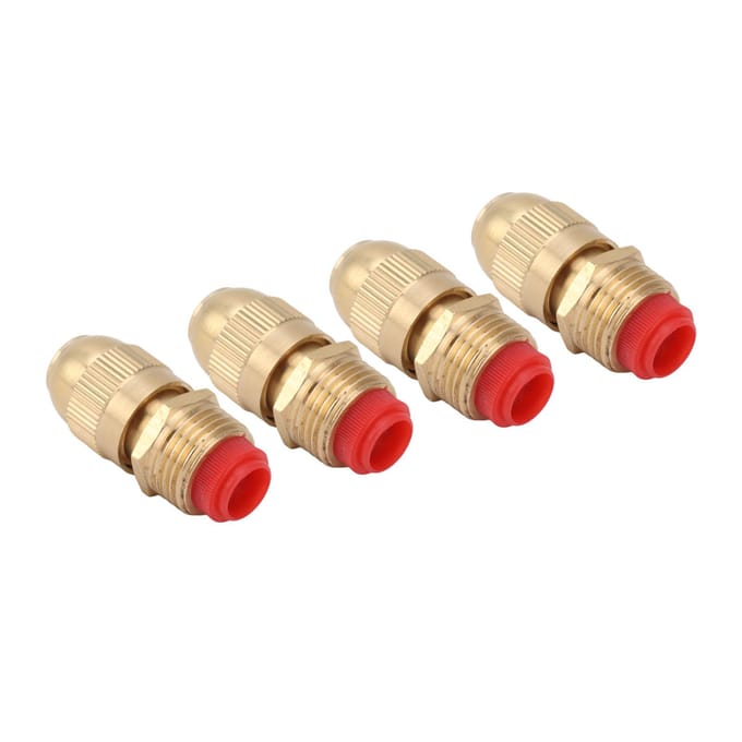 10 stuks G1/2 buitendraad sproeikop tuinirrigatie water sproeikop verstelbare bewatering beige