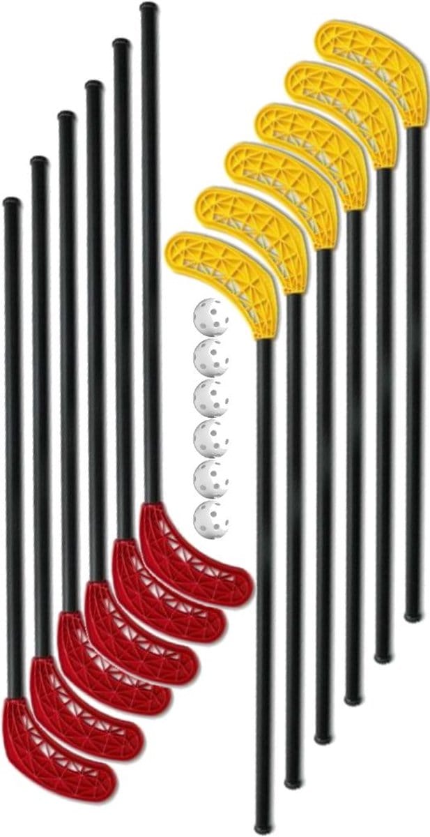 Floorball Straatset Rood/Geel 95cm