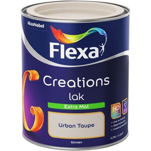 Flexa - Creations Lak Extra Mat - Urban Taupe - 750 Ml