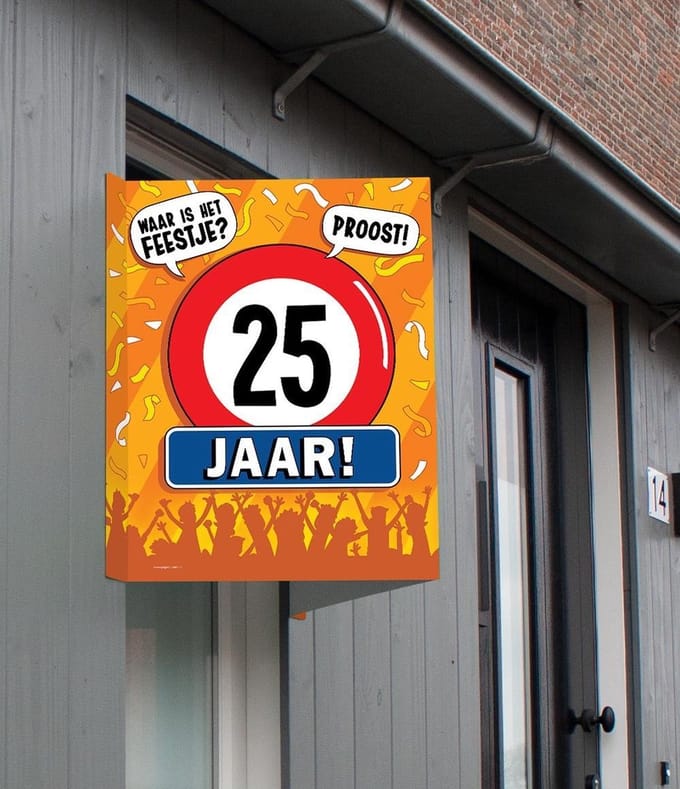 Window signs - 25 jaar