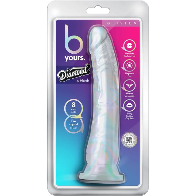 B Yours Diamond - Glisten Dildo 22 cm - Transparant