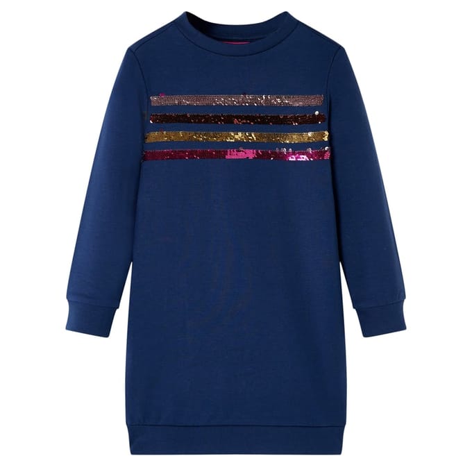 vidaXL - Kinderjurk - 104 - marineblauw
