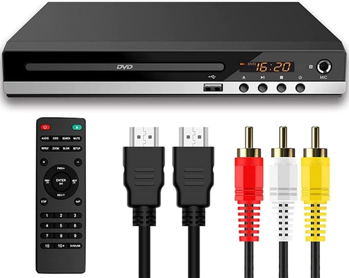 DVD Speler met HDMI - Externe DVVD Speler - Zwart - Plug and play