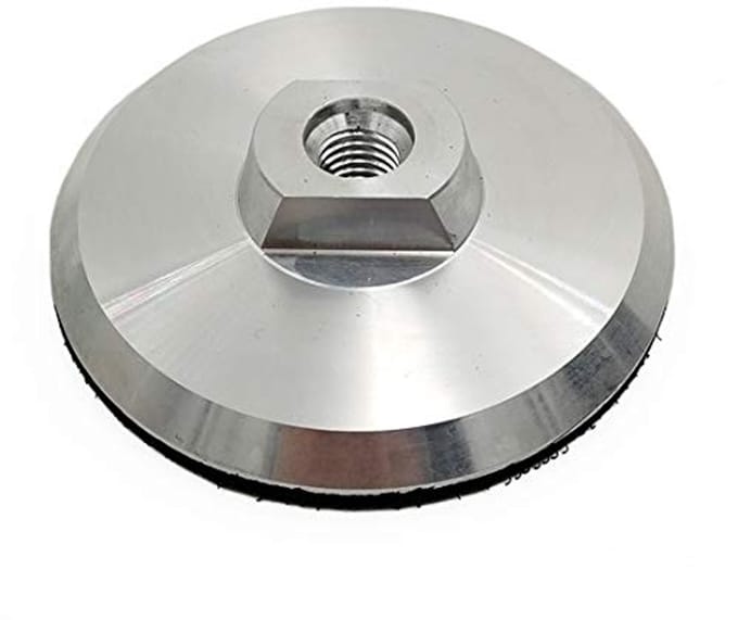 Aluminium Steunpad 100 mm met Haak en Gesp voor M14 Arbor