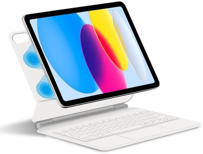 Beschermhoes voor iPad met Bluetooth-toetsenbord White iPad Pro 11 M2