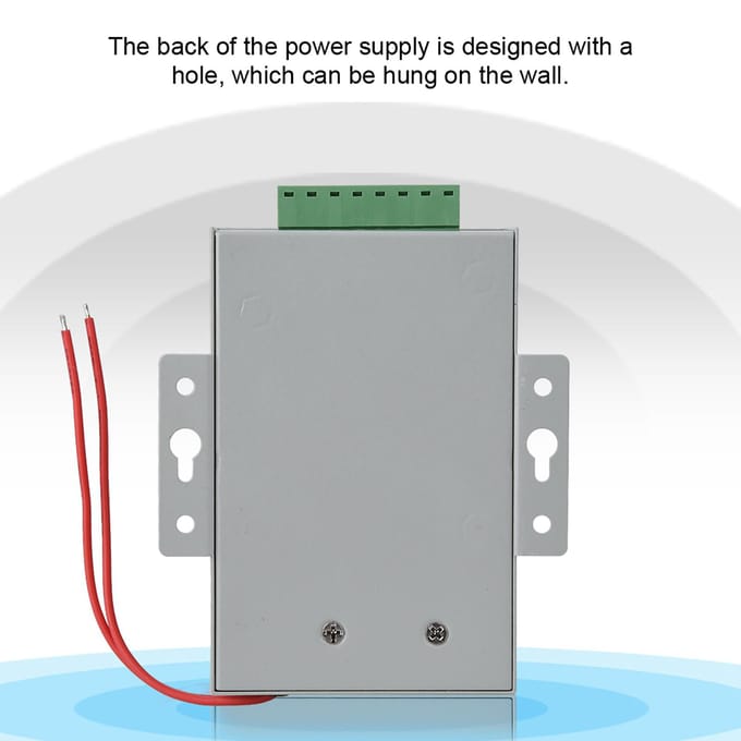 Entrée AC110V-240V Sortie DC 12V 3A 30W Contrôleur d'Alimentation pour Système de Contrôle d'Accès de Porte gray