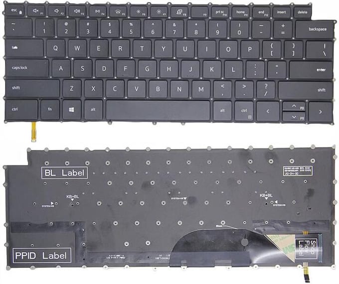 Notebook keyboard for Dell XPS 15 9500 9700 Precision 5550 with backlit