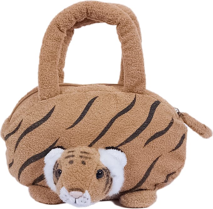 PIA Soft Toys - Pluche Tijger handtas - 22 cm