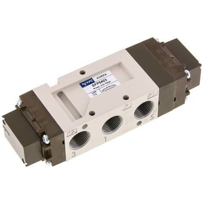 5/3 G3/8 '' (G1/8 '') Middenuitlaat Luchtgestuurd Valve 2-10bar/28-140psi YPC