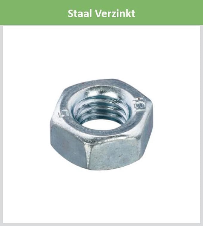 Metaalschroef M4 Zeskant moer (20 stuks)