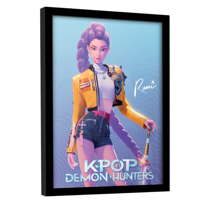 K-Pop Demonenjagers Rumi Ingelijste Poster One Size zwart