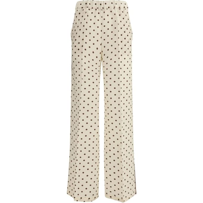 P.A.R.O.S.H. Beige Zijde Casual Broek