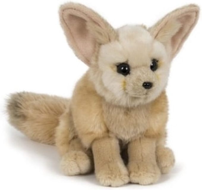 Semo Knuffeldier fennek/woestijnvos - pluche knuffel - 23 cm - woestijn knuffel speelgoed