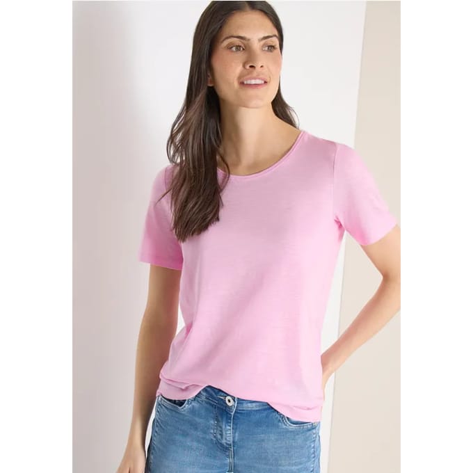 Basic Shirt met ronde hals