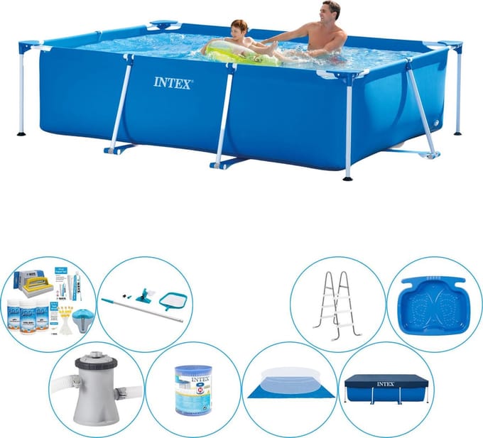 Frame Pool Rechthoekig 260x160x65 cm - Zwembad Bundel