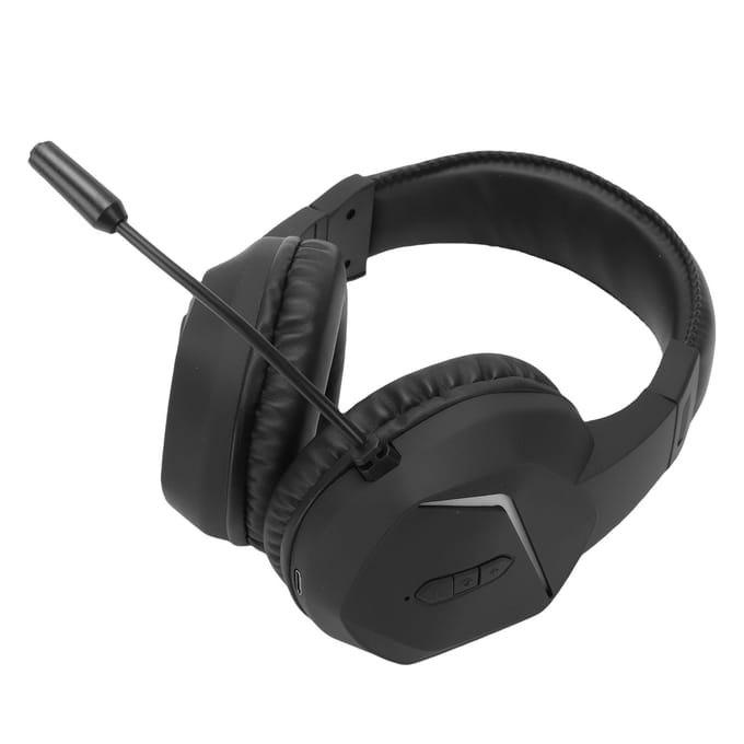 Draadloze Gaming Headset 2.4G   5.4 RGB Licht Draadloze Gaming Koptelefoon met Ruisonderdrukkende Microfoon voor PC Computer