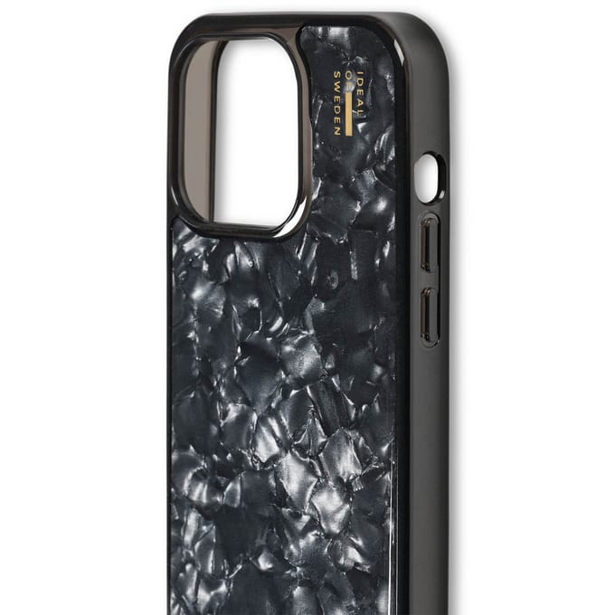iDeal of Sweden Pearlized Case geschikt voor Apple iPhone 15 Pro - Zwart