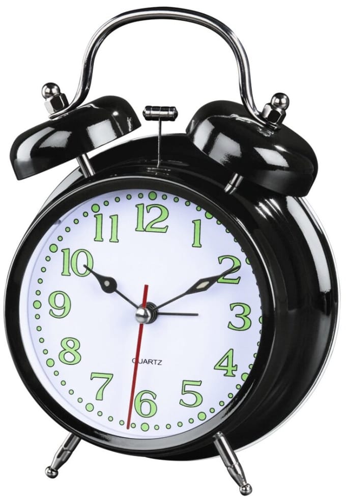 Hama "Nostalgia" Alarm Clock black