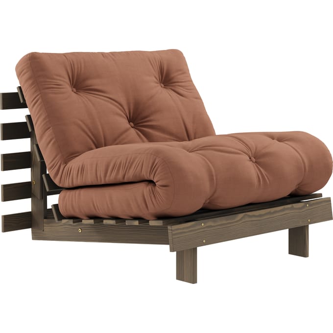 Karup Slaapbank Roots 90 - 759 Clay Brown - 106 carob brown lacquered