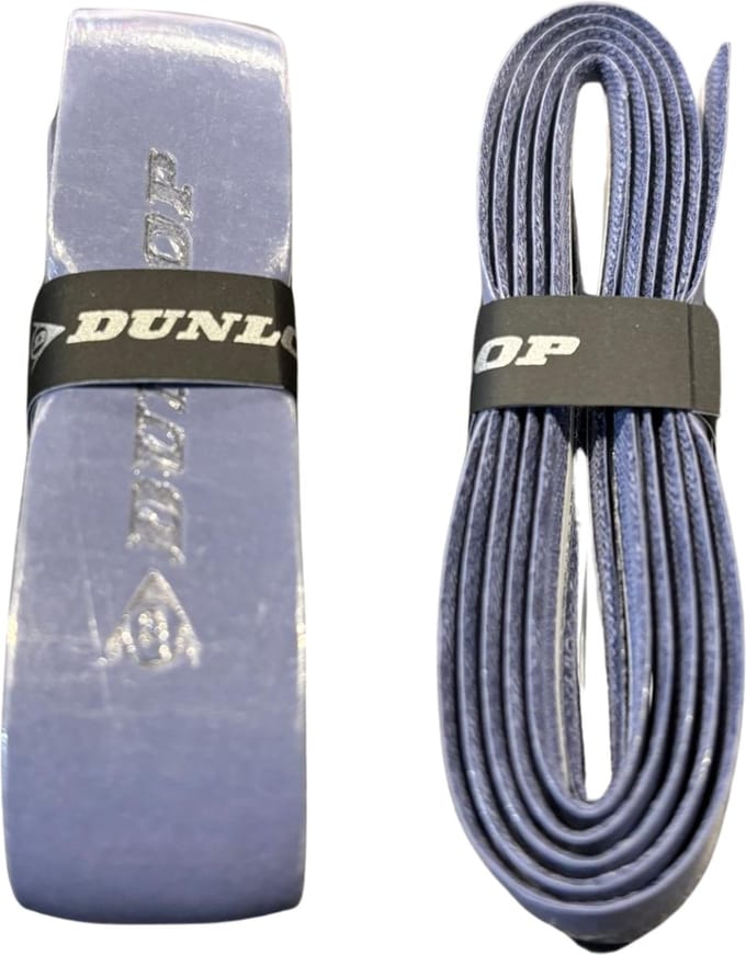 Dunlop Pro Pu Squashgrip - Basisgrip voor Squashrackets -1 stuk- Blauw/Grijs