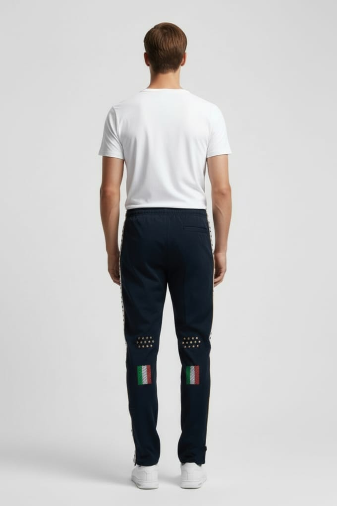 Arena Unisex Fin Pant Panel Navy-white-royal Maat: L | Joggingbroeken Outlet | Unisex | Blauw
