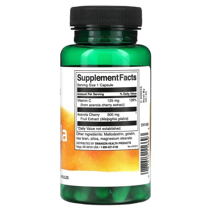 Acerola, 500 mg, 60 Capsules