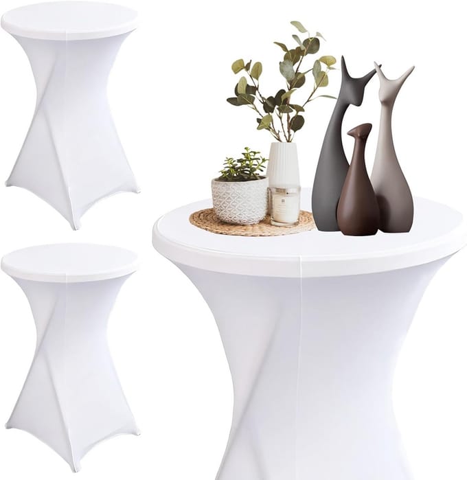 Statafelhoezen Set - Tafel Spandekkers - Feestelijke Decoratie - Elastisch Materiaal - 80x110cm