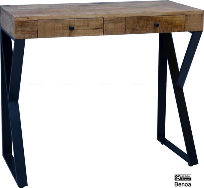 Bureau Abstract mangohout 90 cm - Naturel