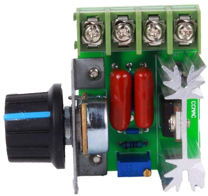 Dailygoody Motor Speed Controller - Dimmer voor AC Motor - Verstelbare Spanningsregelaar - 2000W - Ideaal voor Hobbyprojecten - 50-220V