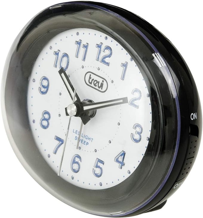 Stille Wekker met Helder LED Display - Compact en Zonder Tikkend Geluid - Zwart