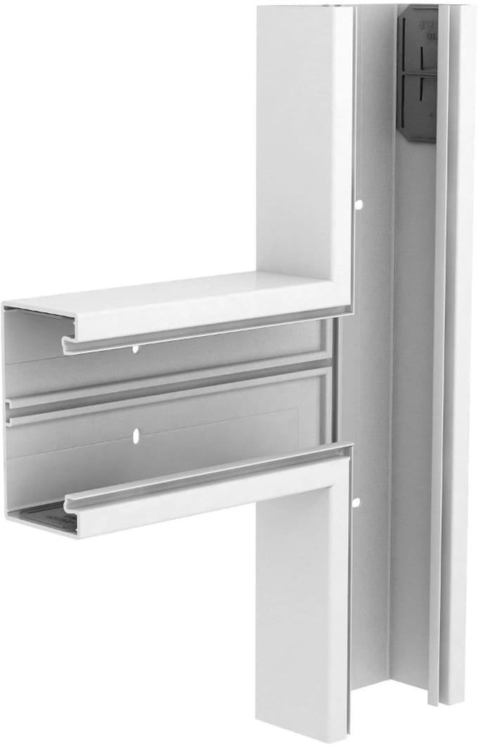 OBO Bettermann T-stuk 70x130mm polyvinylchloride zuiverwit RAL 9010, 6274560