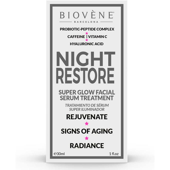 Biovene, Restauration Nuit, Régénérant, Nuit, Sérum, Pour le Visage, 30 ml