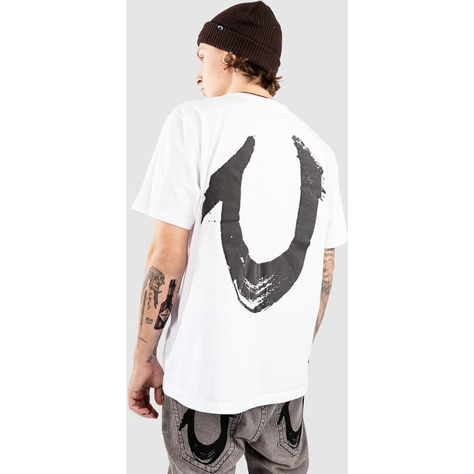 True Religion Relaxed Nu Brush T-Shirt wit