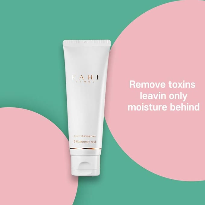 Mousse Nettoyante Crème Kahi 80ml – Nettoyant Moussant Crémeux Doux white
