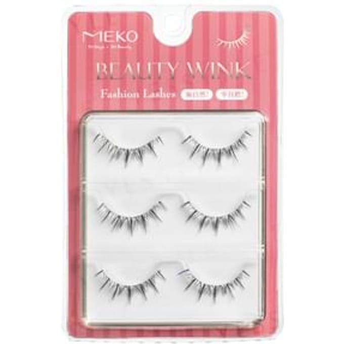 MEKO - Beauty Wink Fashion Lashes I-025 Thick Type 3 Pairs