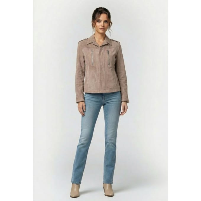 IRO Paris Jorin Taupe Größe: L | Lederjacken Outlet | Damen | Schwarz