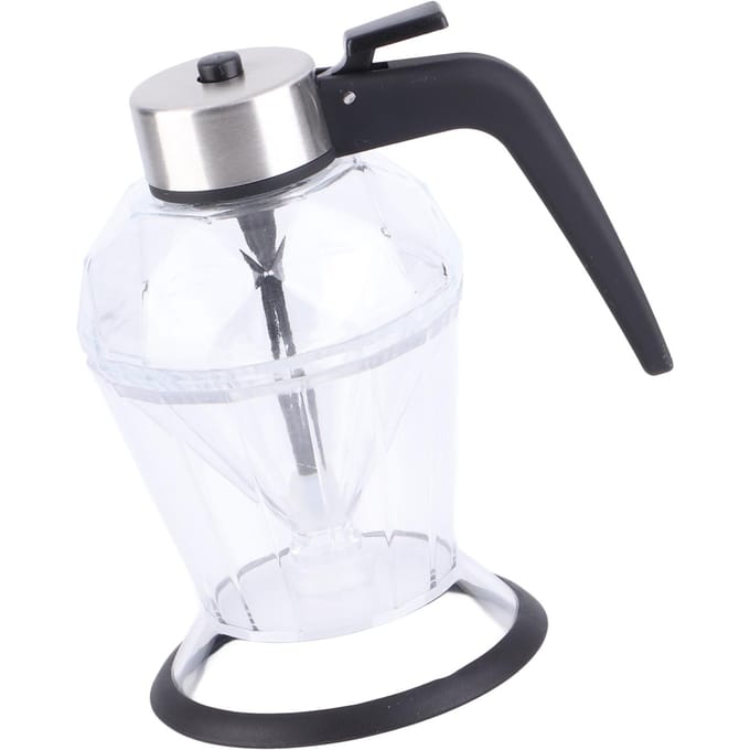 Diamond Honingfles Druktype Transparant Glas 200ml Handheld Oliedispenser voor Sojasaus white