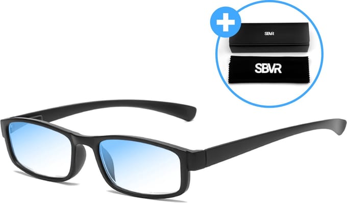 SBVR Blauw Licht Bril - Sterkte +2 - Blue light Glasses - Computerbril - Beeldschermbril - Unisex