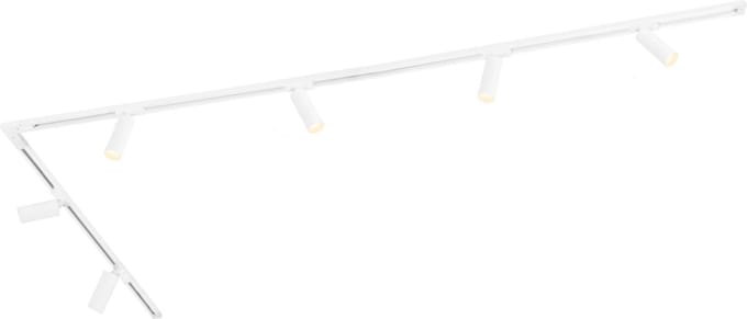 Ledvion - LED Railverlichting 3M + 8 Railspots (Wit - Dimbaar - GU10 Fitting) - 1-Fase