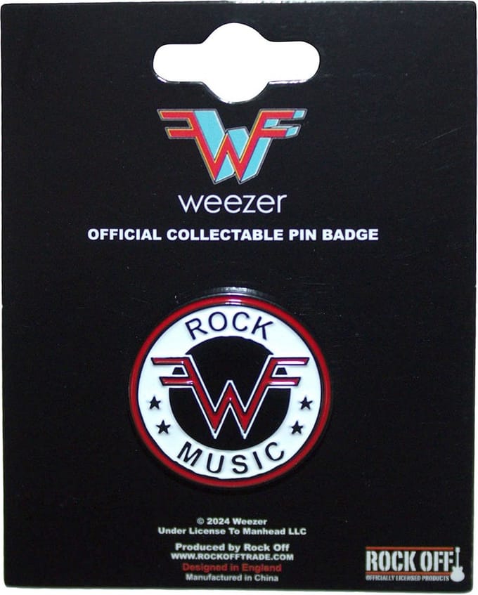 Weezer - Rock Music Emblem Pin - Multicolours