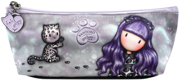 Schoolpennenzak Gorjuss Smitten kitten Zwart Wit (22.3 x 8.8 x 5.7 cm)