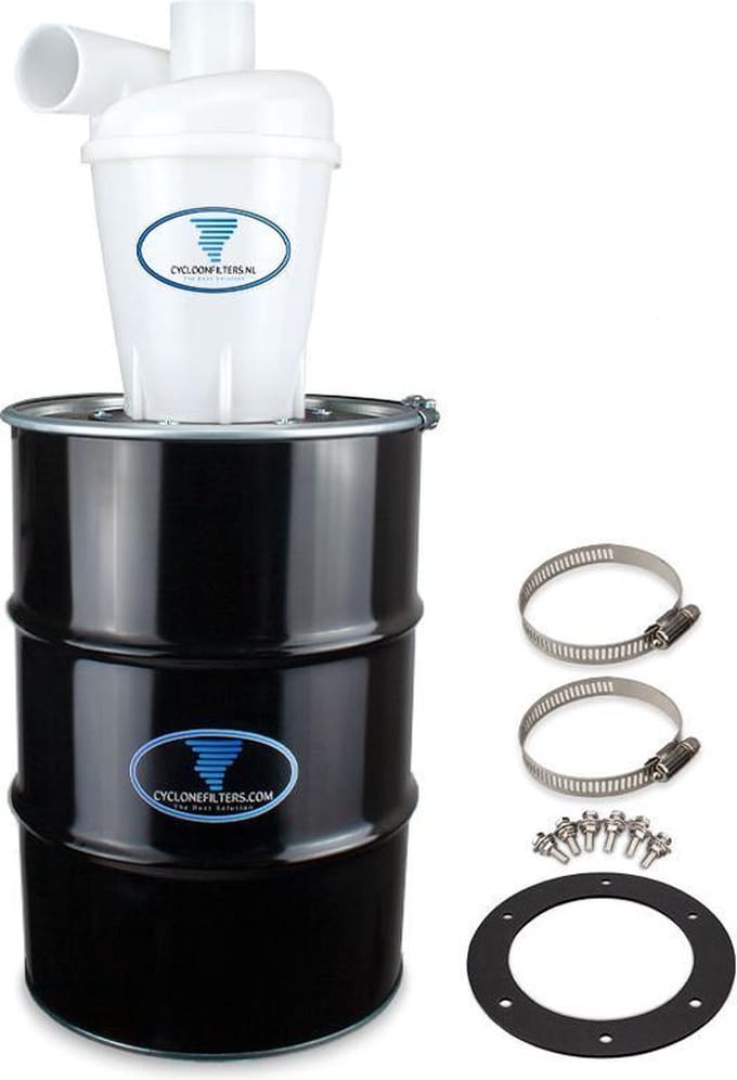 Cycloonfilter model L met 60 liter opvangvat (L-60M)