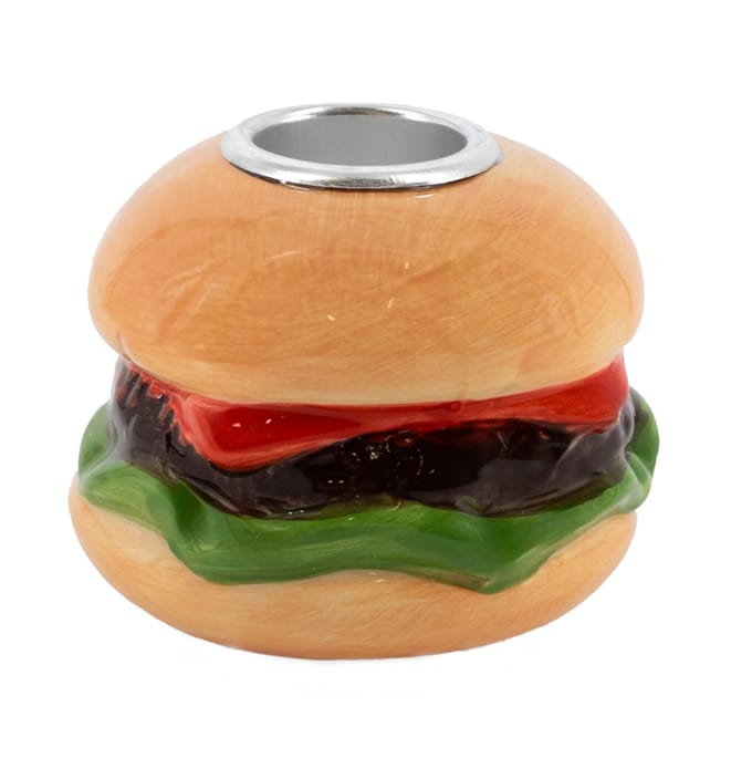 Aardewerk kaarsenstandaard burger