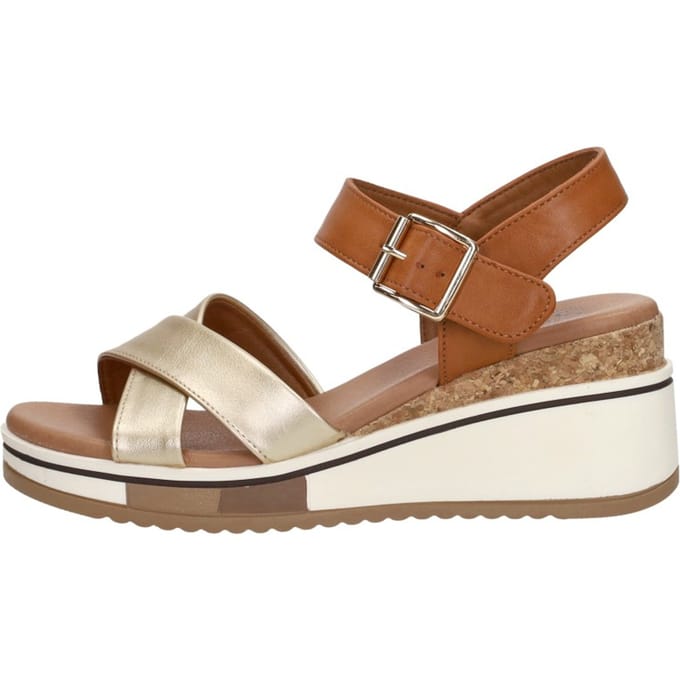 SUB55 Sandalen Hak Sandalen Hak - Cognac - Maat 41