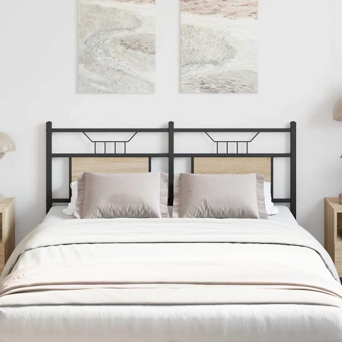 vidaXL Vervangend hoofdbord 137 cm spaanplaat sonoma eikenhout
